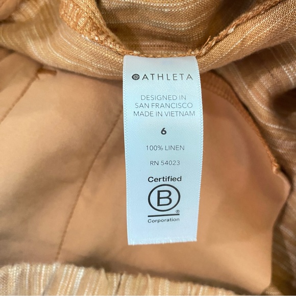 Athleta Cabo Linen Textured 4” Shorts - Picture 7 of 7